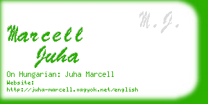 marcell juha business card